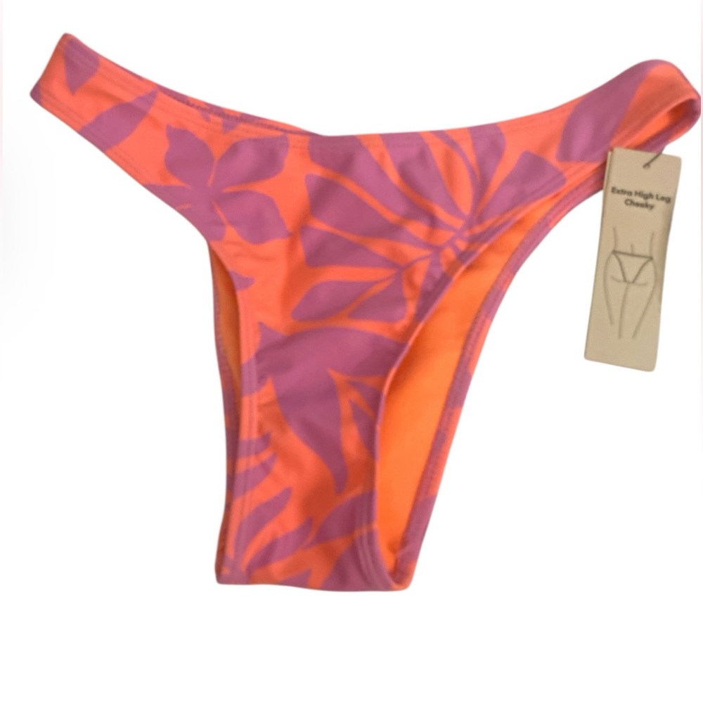 🤍🧡💎No Boundaries Orange and Purple Bikini Bottom